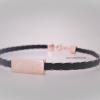 Pferdehaararmband mit Gravurplatte